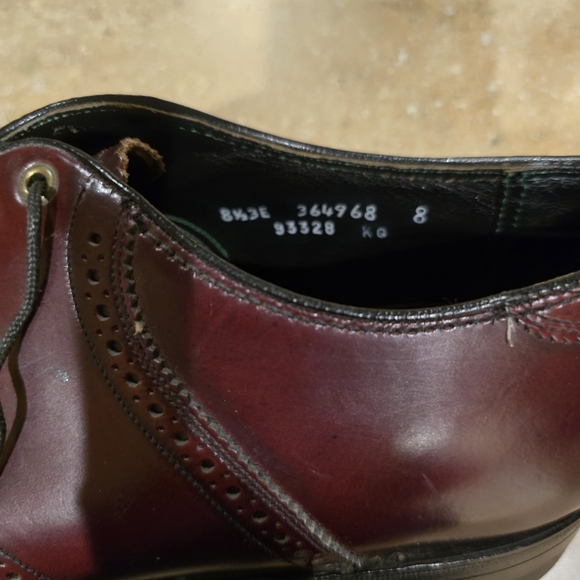 Florsheim Imperial Men\'s Size 8.5 Sadle Burgundy Leather Oxford Dress Shoes main image 7